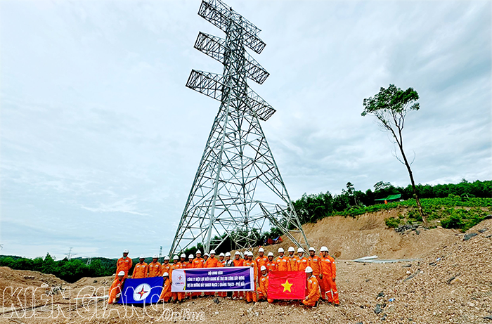 Đội xung kích Công ty Điện lực Kiên Giang hoàn thành nhiệm vụ hỗ trợ dự án đường dây 500kV Quảng Trạch - Phố Nối